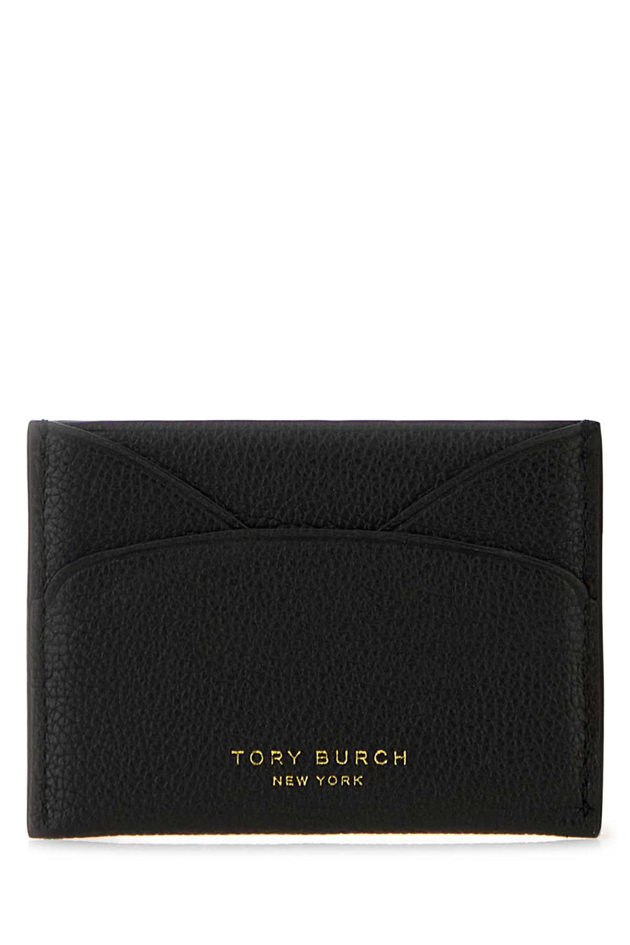 Tory Burch Flat Exterior: 100% Leather card case in black
