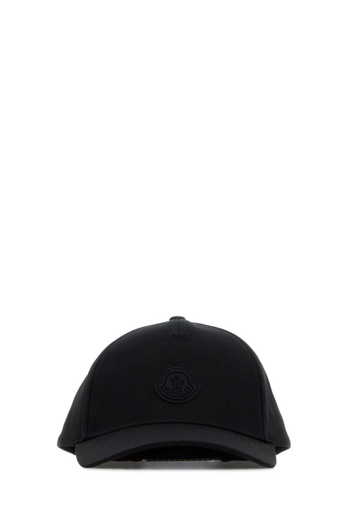 Black Cotton Baseball Cap 999 Base Fabric: Cappelli