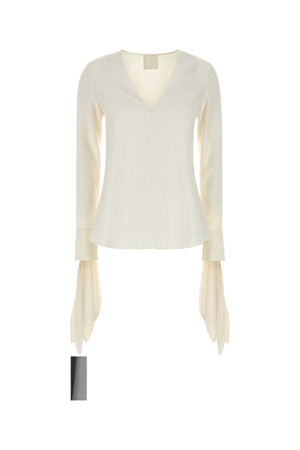 Givenchy 100% Silk shirt in white