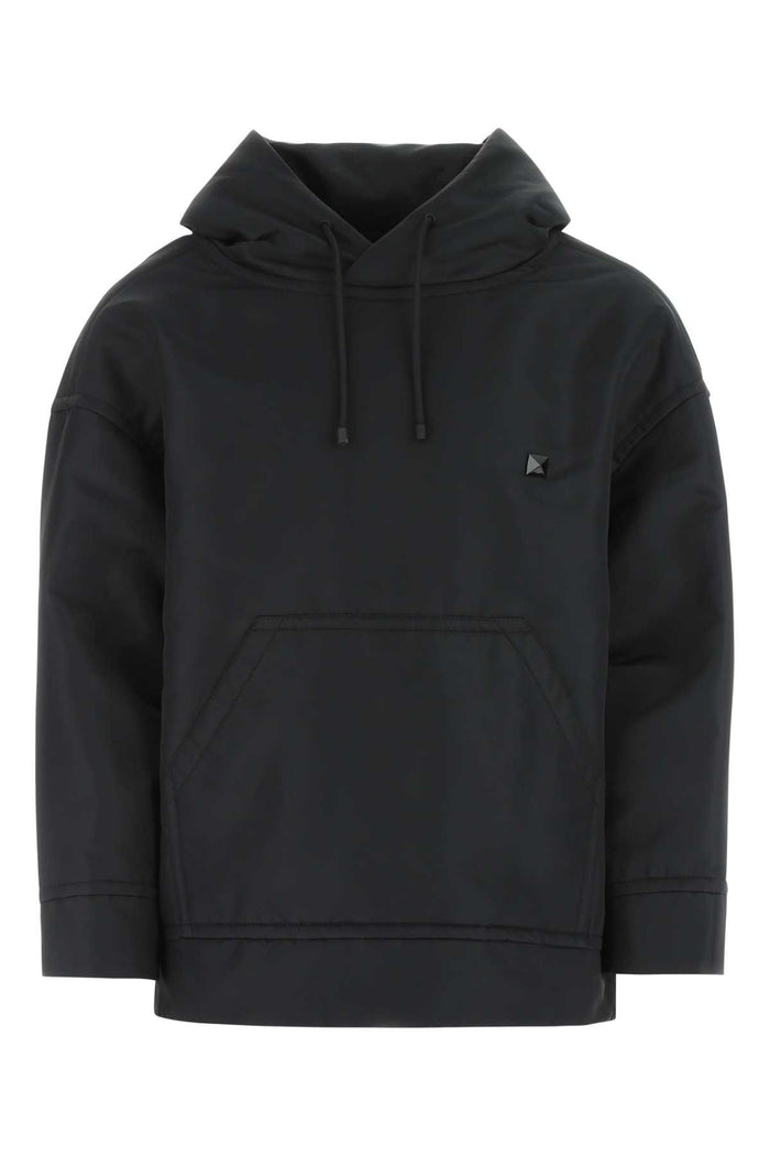Black Nylon Sweatshirt 0no Felpe