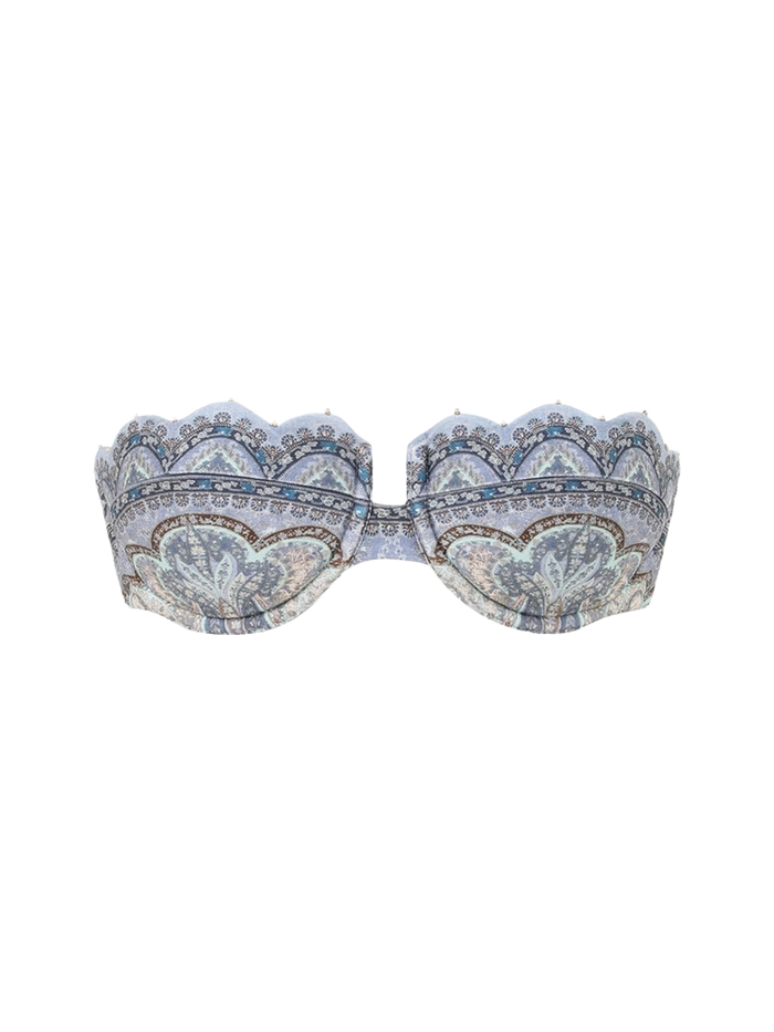 Wanderlust Bikini Top Blue Polyamide Elastane Swimwear