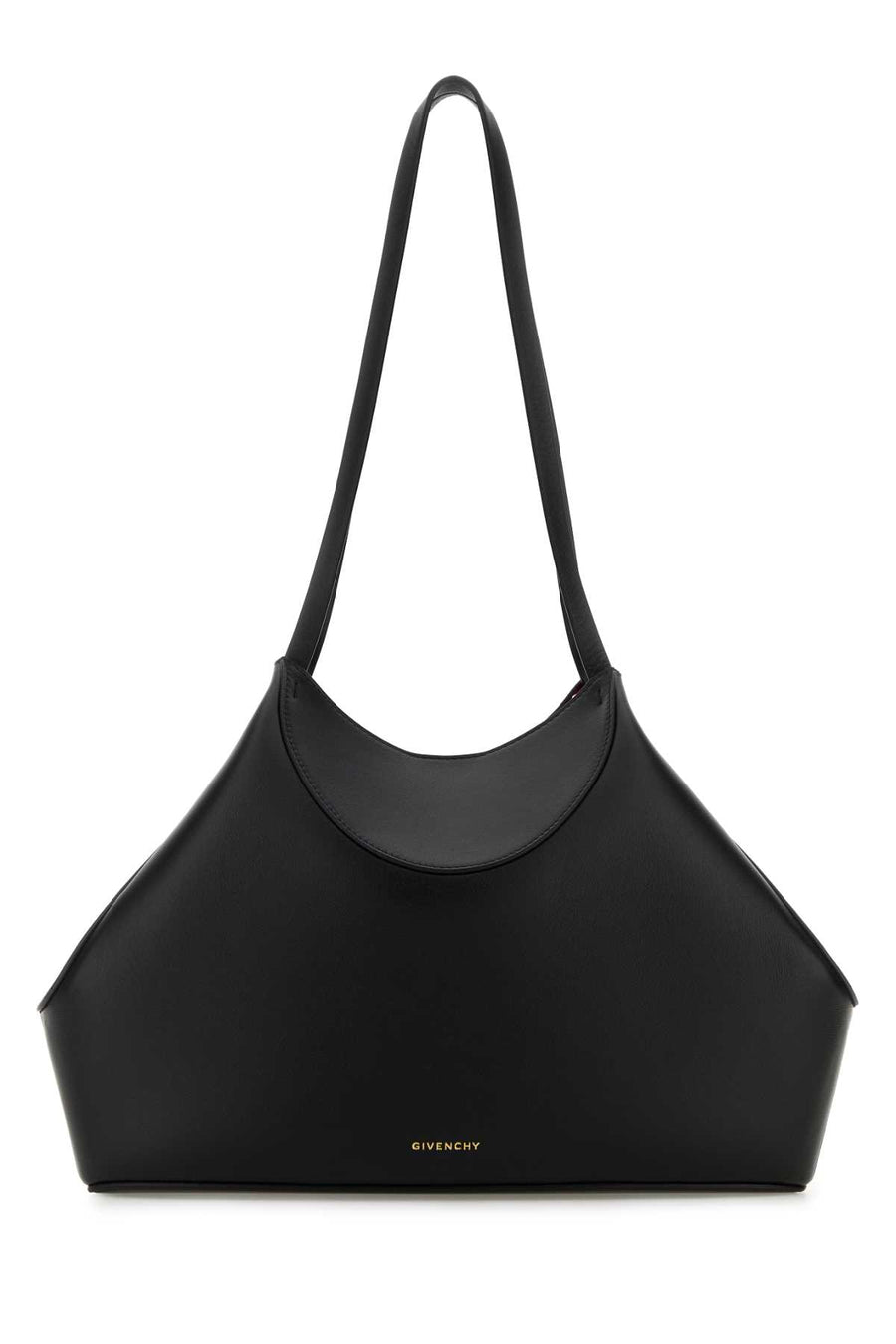 Givenchy Exterior: 100% Calf; Lining: 100% Leather; Finishing: Golden metal shoulder bag in black