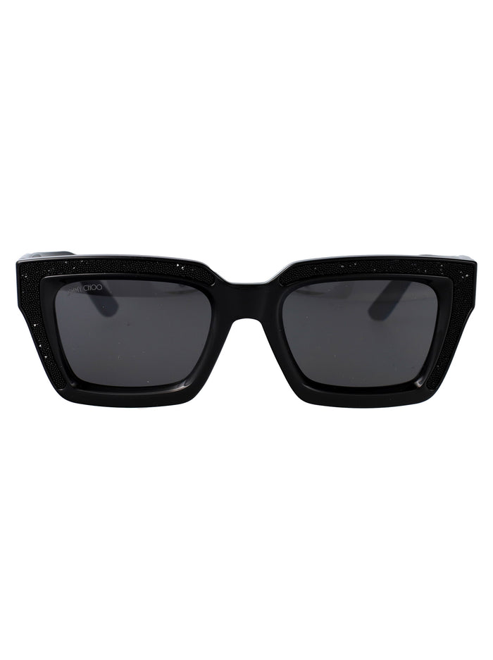 Megs-S 807t4 Black Acetate Sunglasses