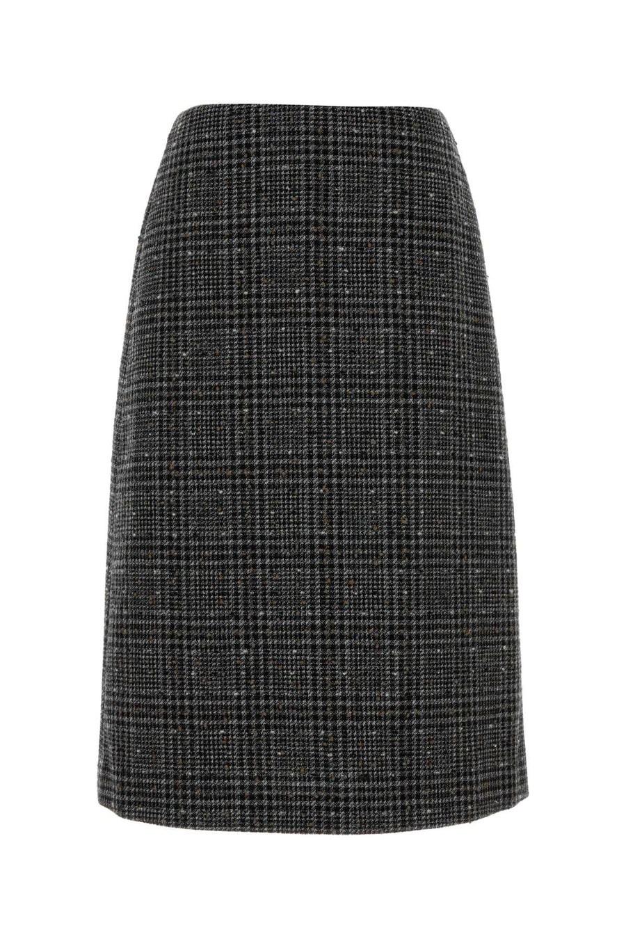 Fendi Tweed 91% Virgin wool skirt in brown