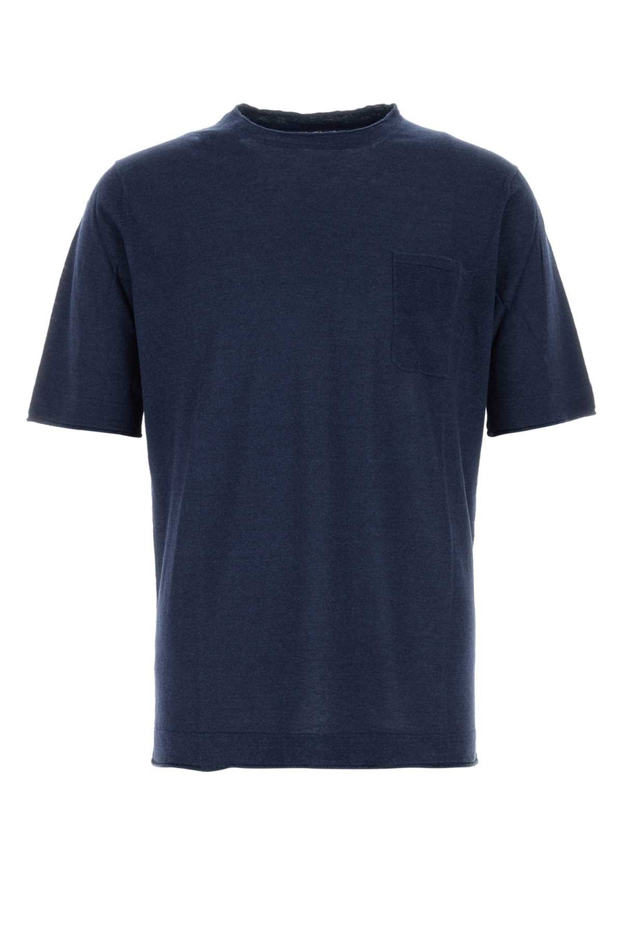 Palto' Afro 68% Linen t-shirt in navy