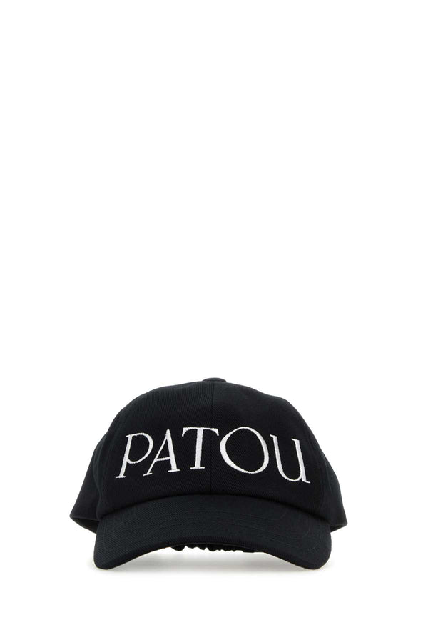 Patou CAPPELLO 100% Cotton baseball cap in black