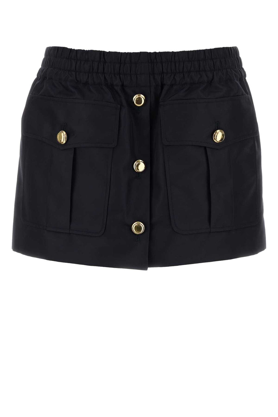 Miu Miu Exterior: 100% Recycled nylon; Lining: 100% Viscose skirt in navy