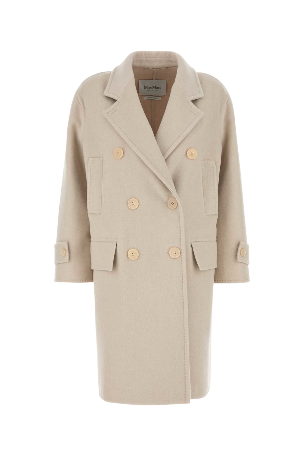 Sand Wool Blend Nogara Coat Sabbia Cappotti