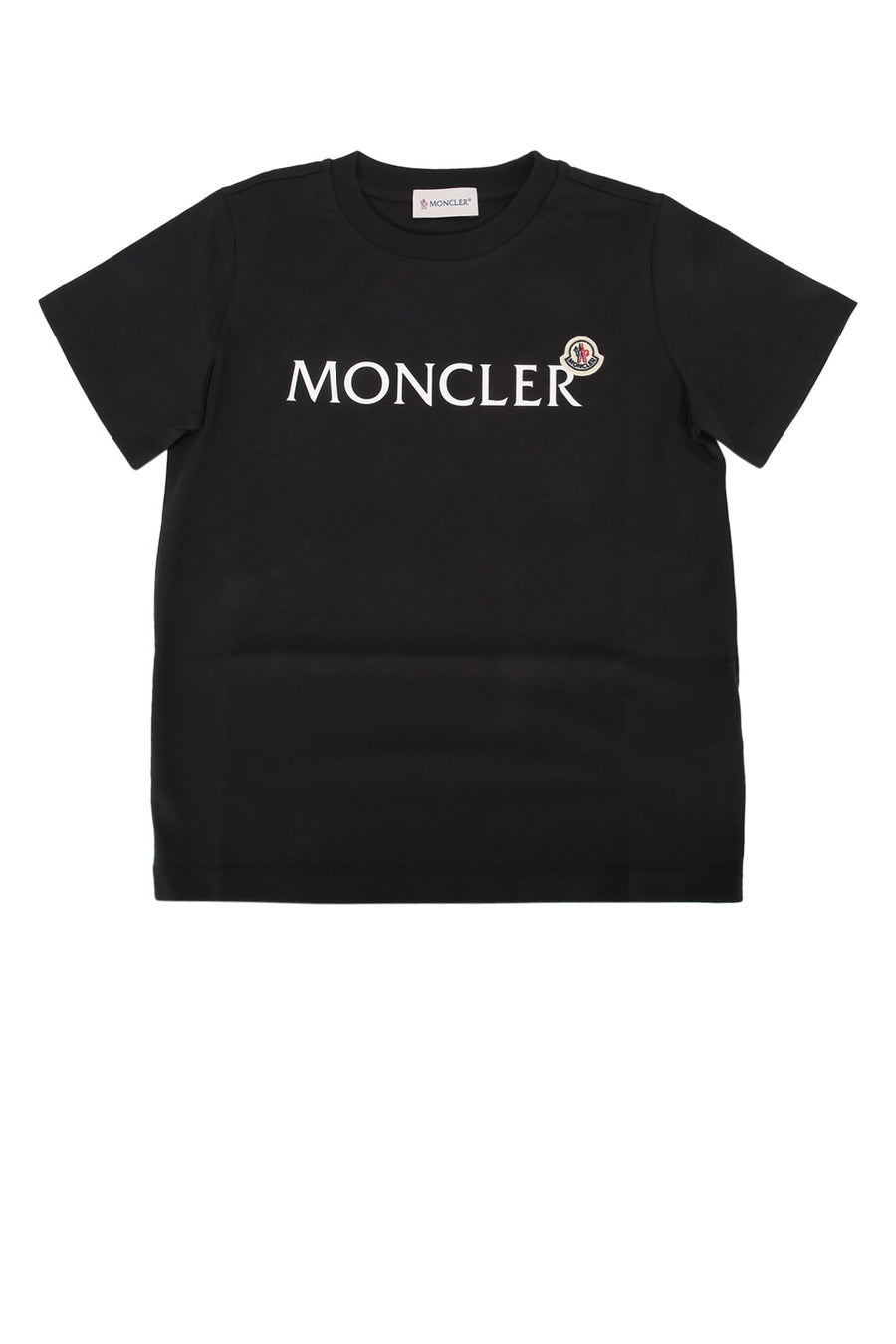 Moncler Jr 100% Cotton t-shirt in black