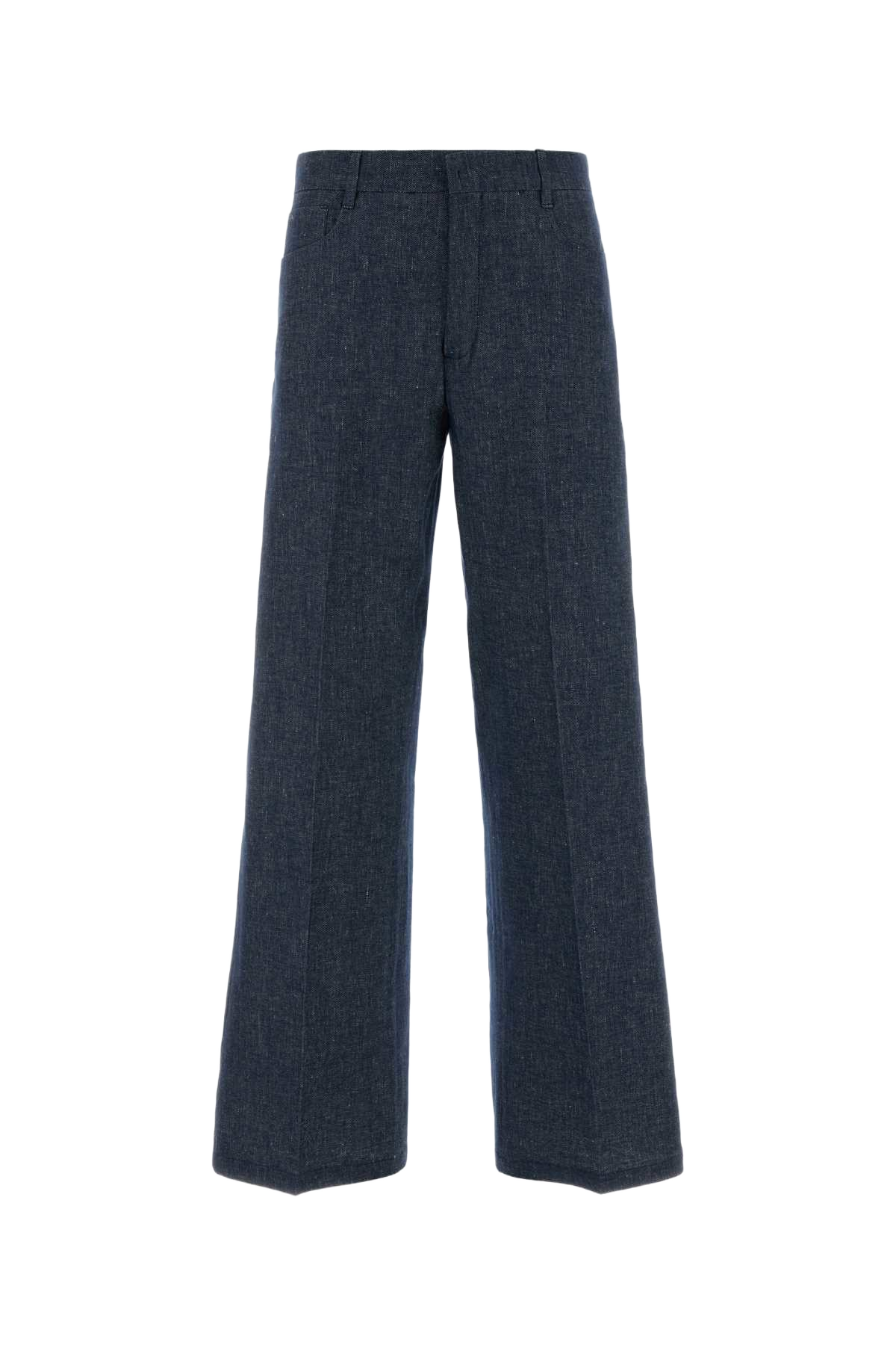 Blue Chambray Abete Pant Blu Marino Pantaloni