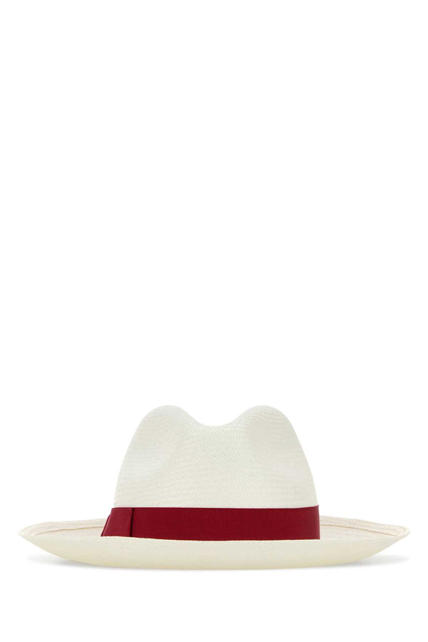 Borsalino Panama 100% Straw panama hat in white