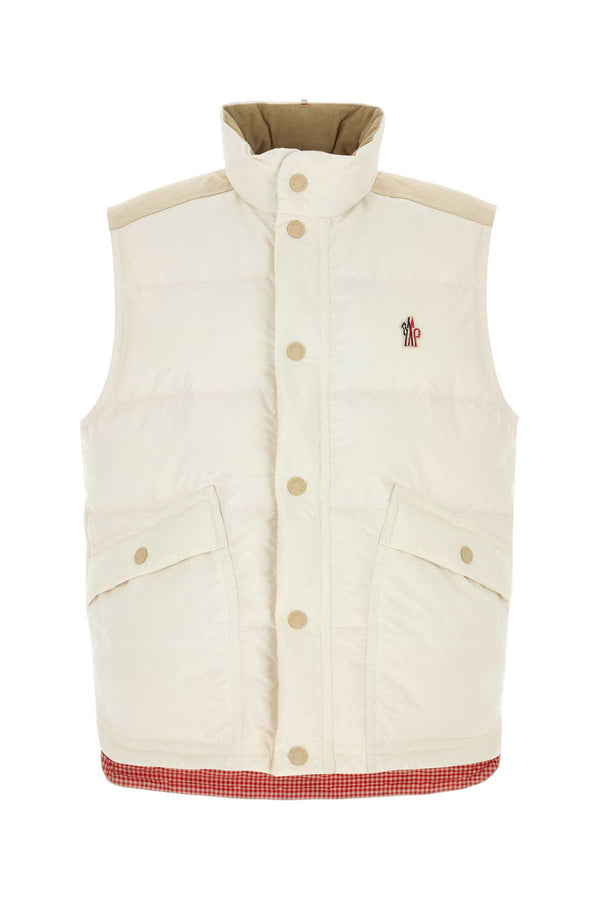 Moncler Grenoble Vest Yoke: 100% Polyester; Base Fabric: 100% Polyester vest in white