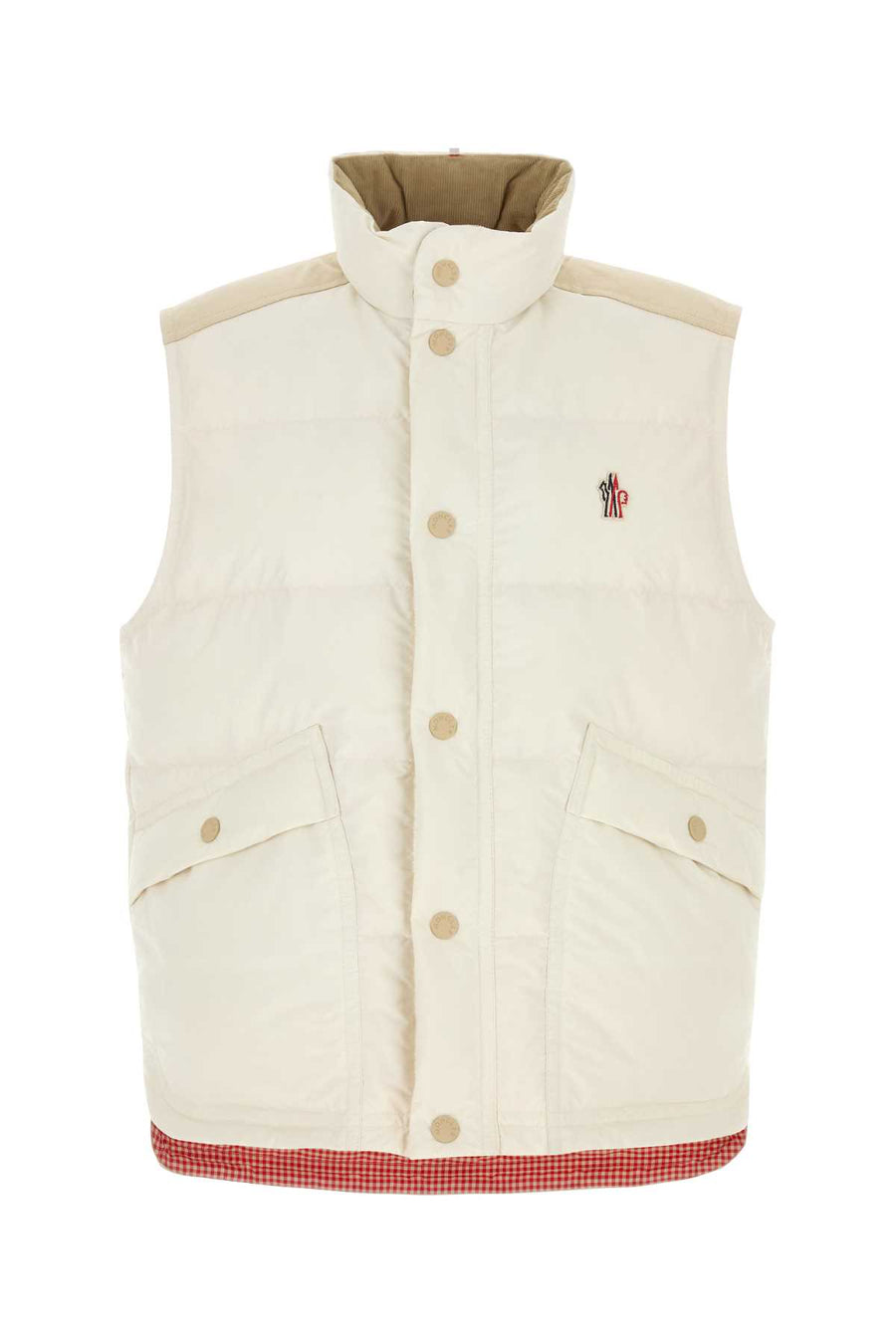 Moncler Grenoble Vest Yoke: 100% Polyester; Base Fabric: 100% Polyester vest in white