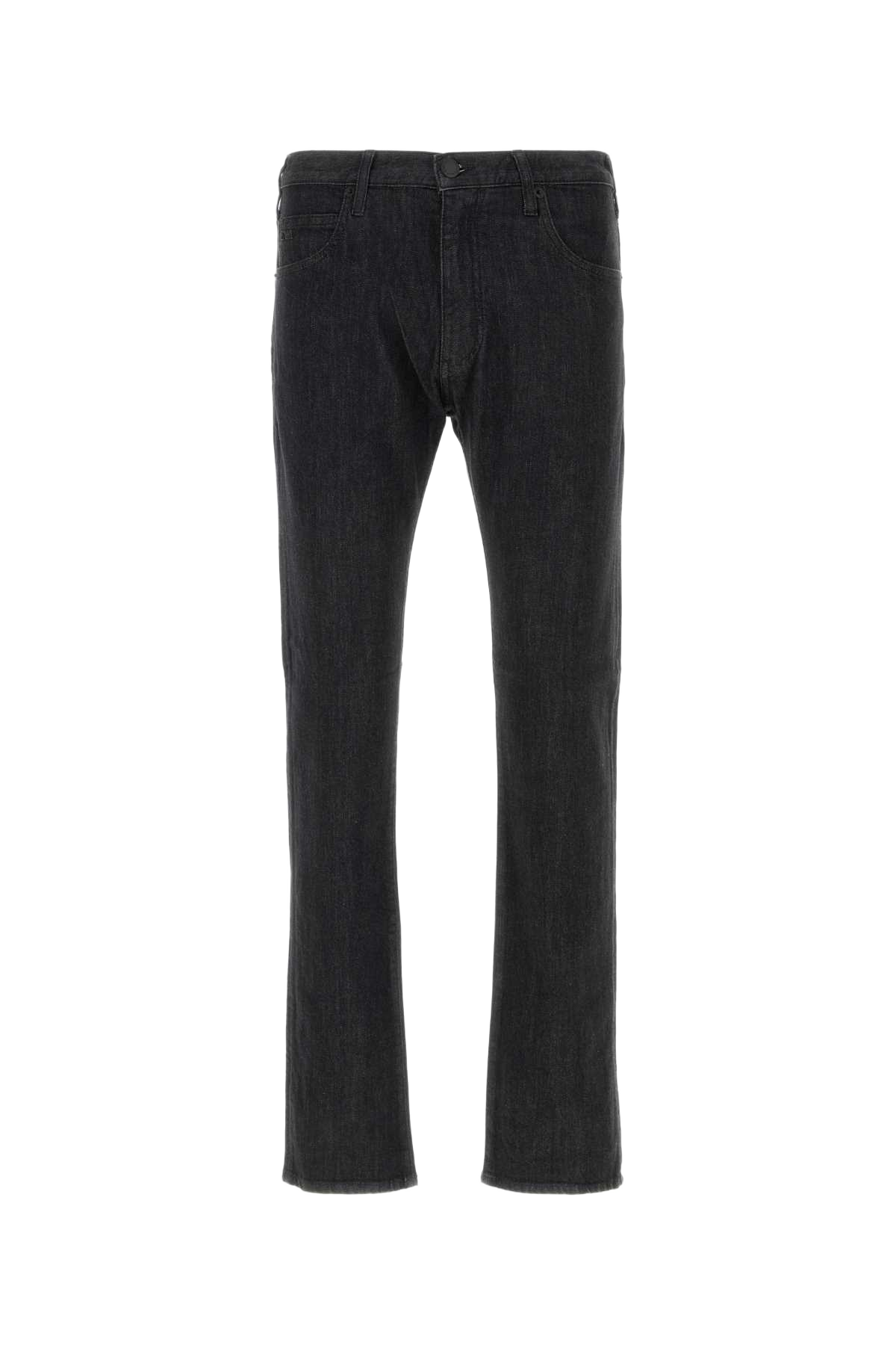 Black Stretch Denim Jeans 0005 Exterior: Cotton Elastane