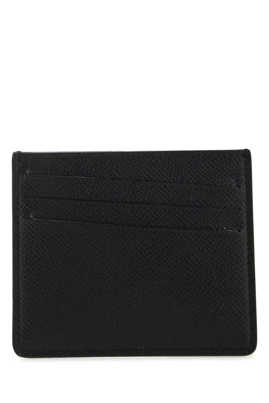 Maison Margiela Holder Cowhide leather body and contrast card case in black