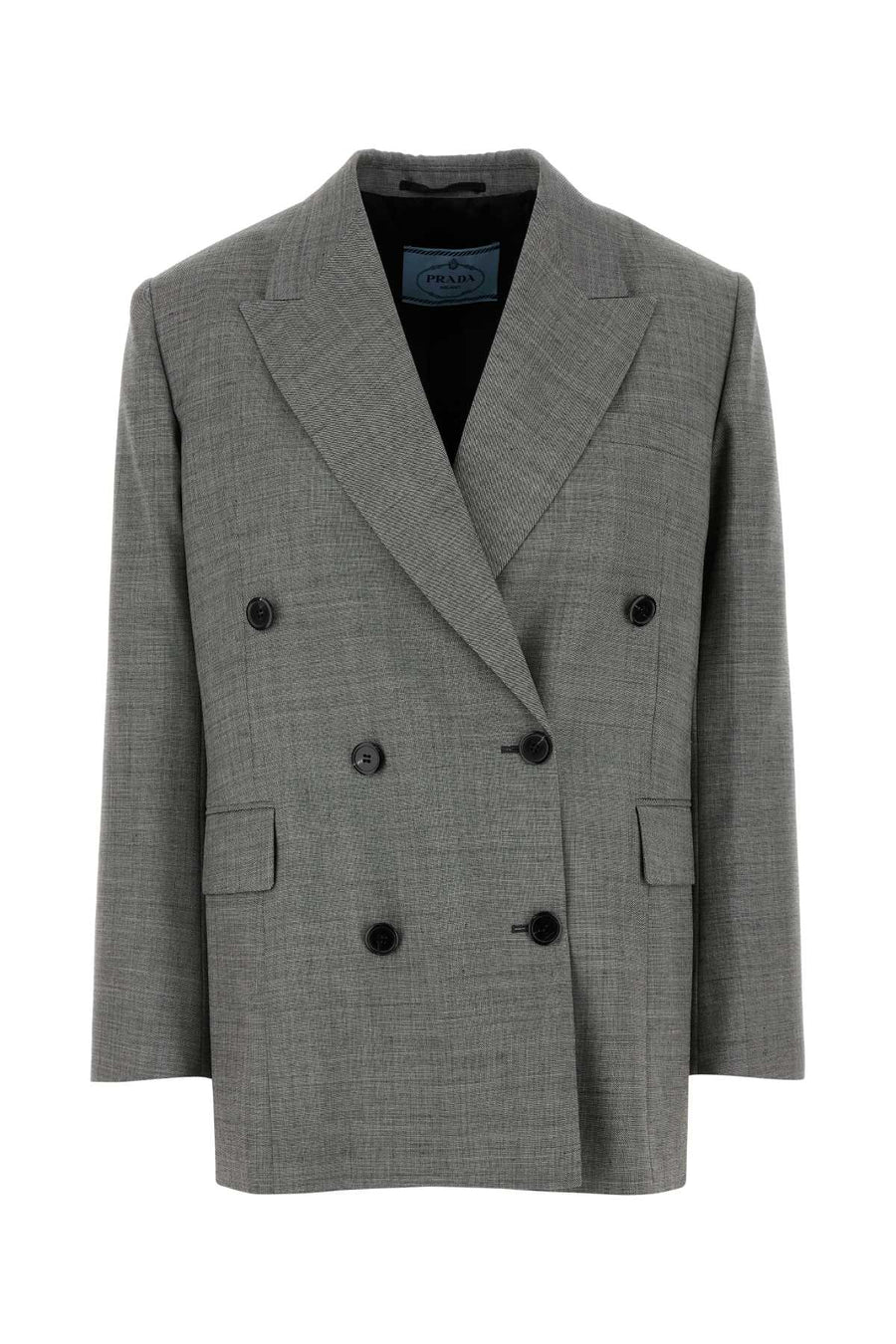Prada Exterior: 100% Virgin wool; Lining: 100% Viscose blazer in gray
