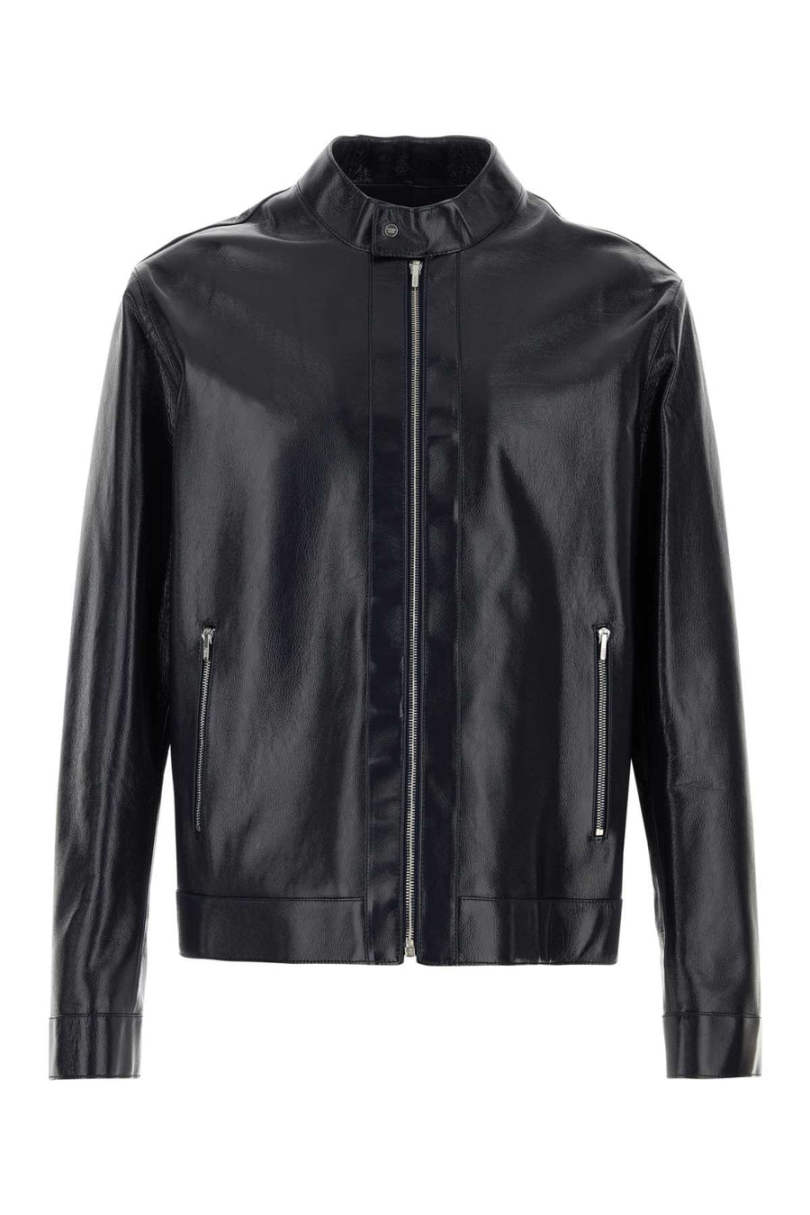 Fendi Exterior: 100% Vitello; Lining: 100% Cupro jacket in blue
