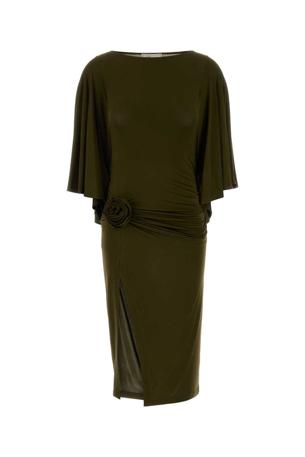 Blumarine 93% Viscose dress in green