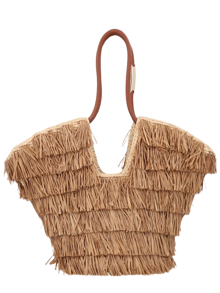 Goldentime Bag Beige Raffia Handbags