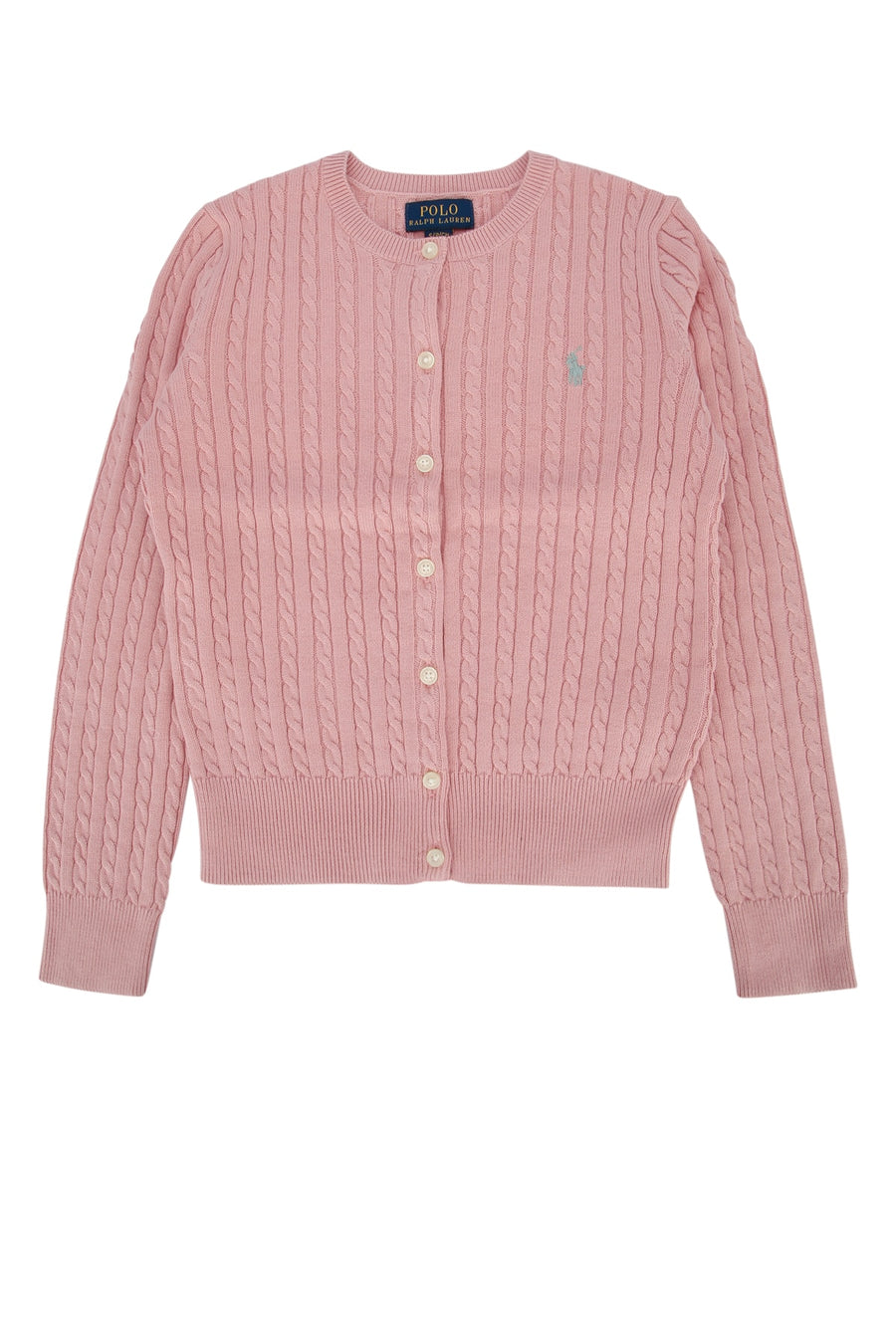 Polo Ralph Lauren Jr Cotton blend cardigan in pink