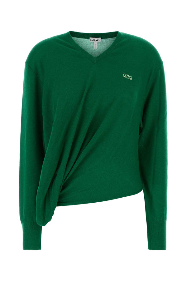 Loewe Sweater 99% Wool sweater in green