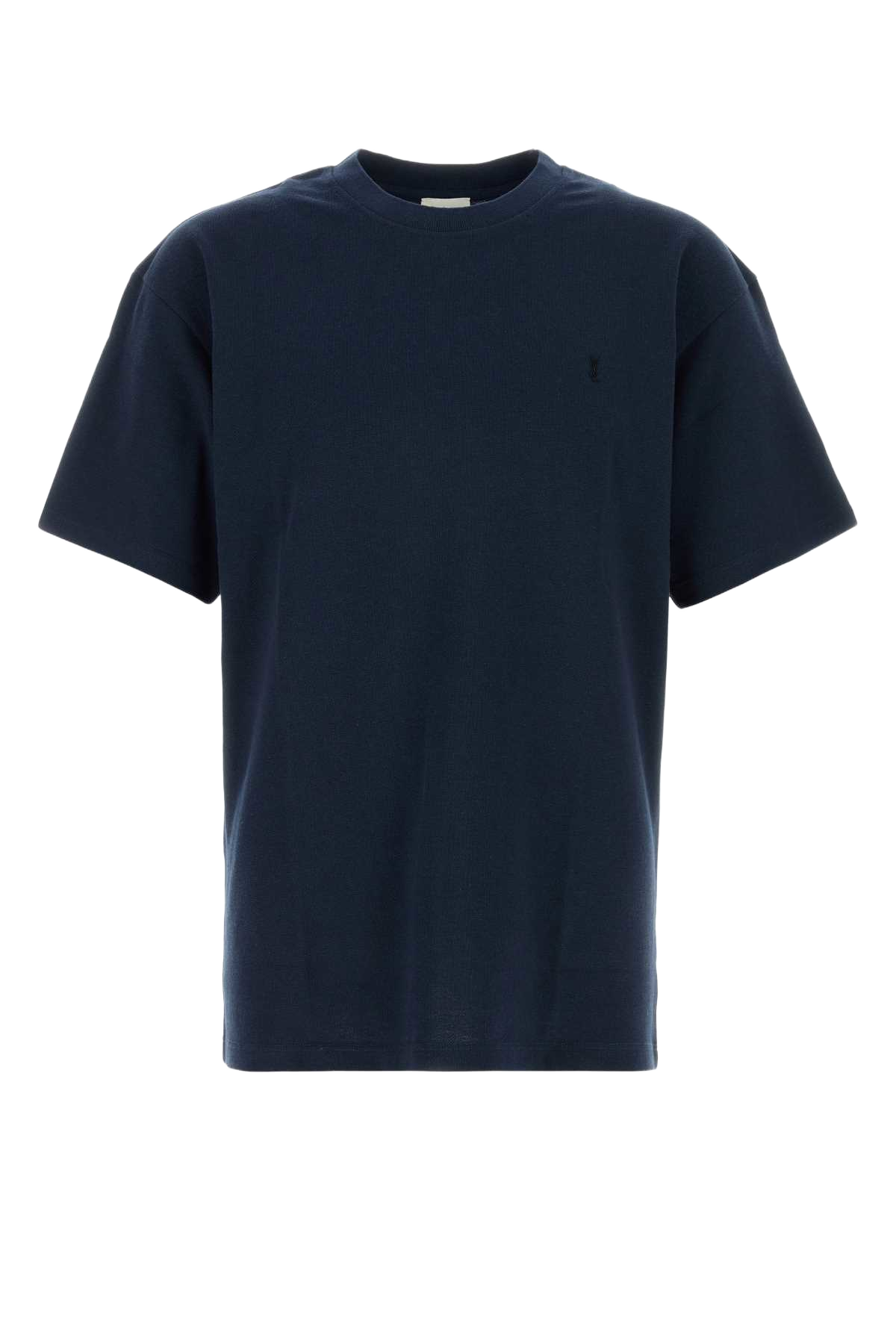 Dark Blue Piquet T-Shirt Bleumineralnoir Exterior: Cotton Polyester