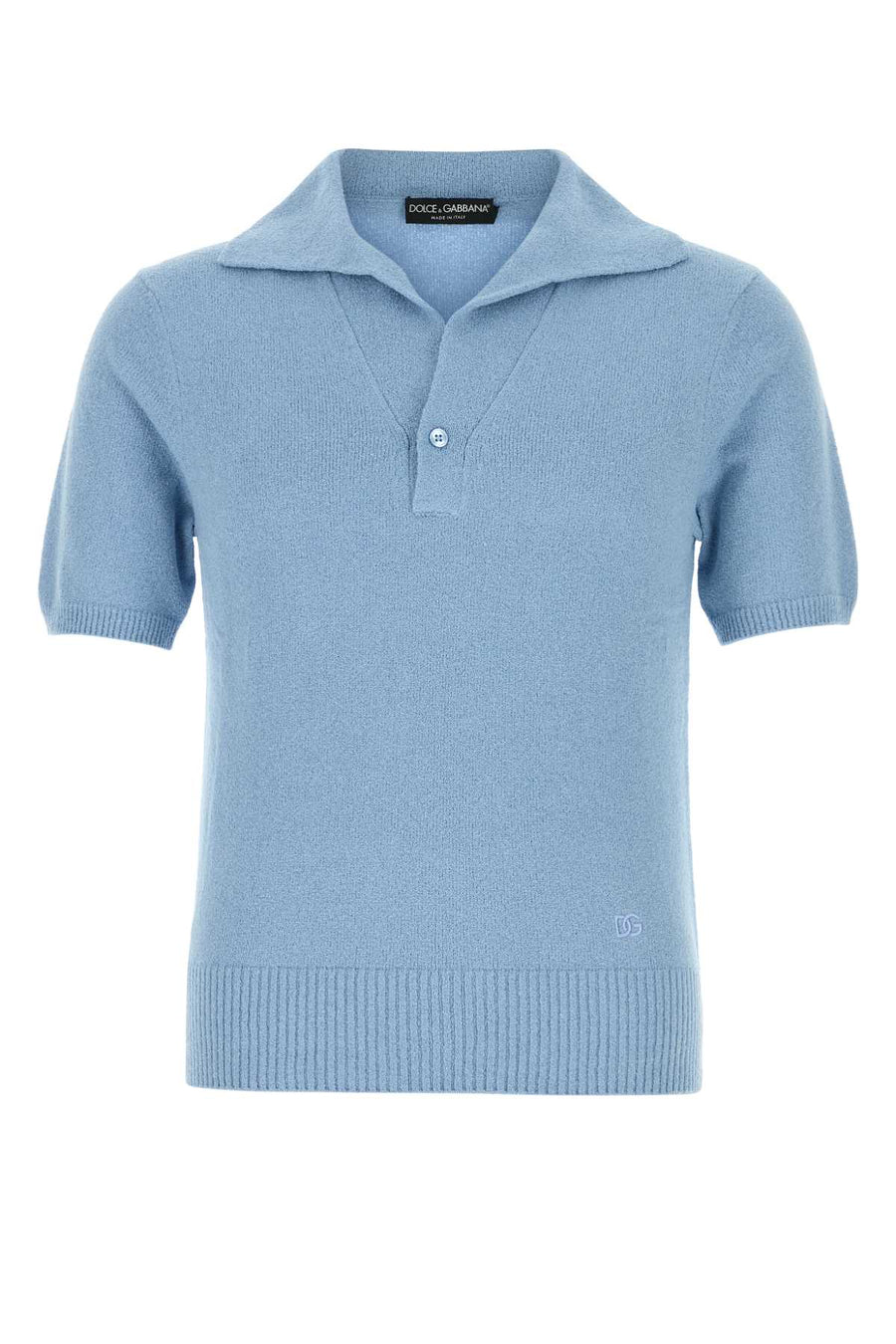 Dolce & Gabbana 65% Cotton polo in blue