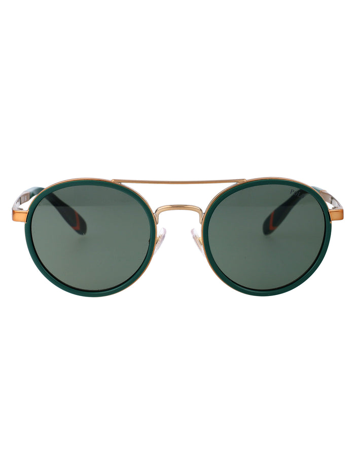 0ph3150 944971 Green/antique Gold Metal Sunglasses