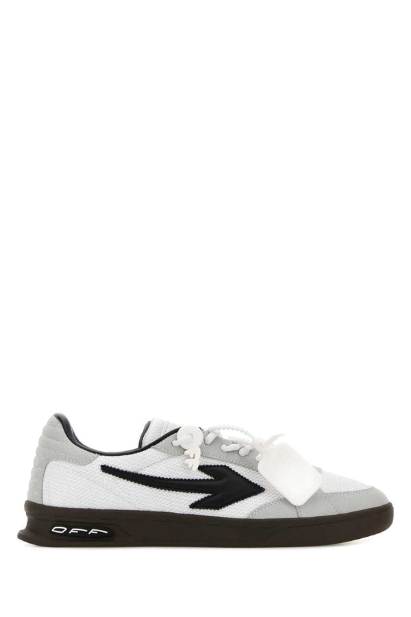 Off-White Exterior: 100% Fabric 100% Suede; Interior: 100% Leather 100% Fabric; Sole: Rubber sneaker in white