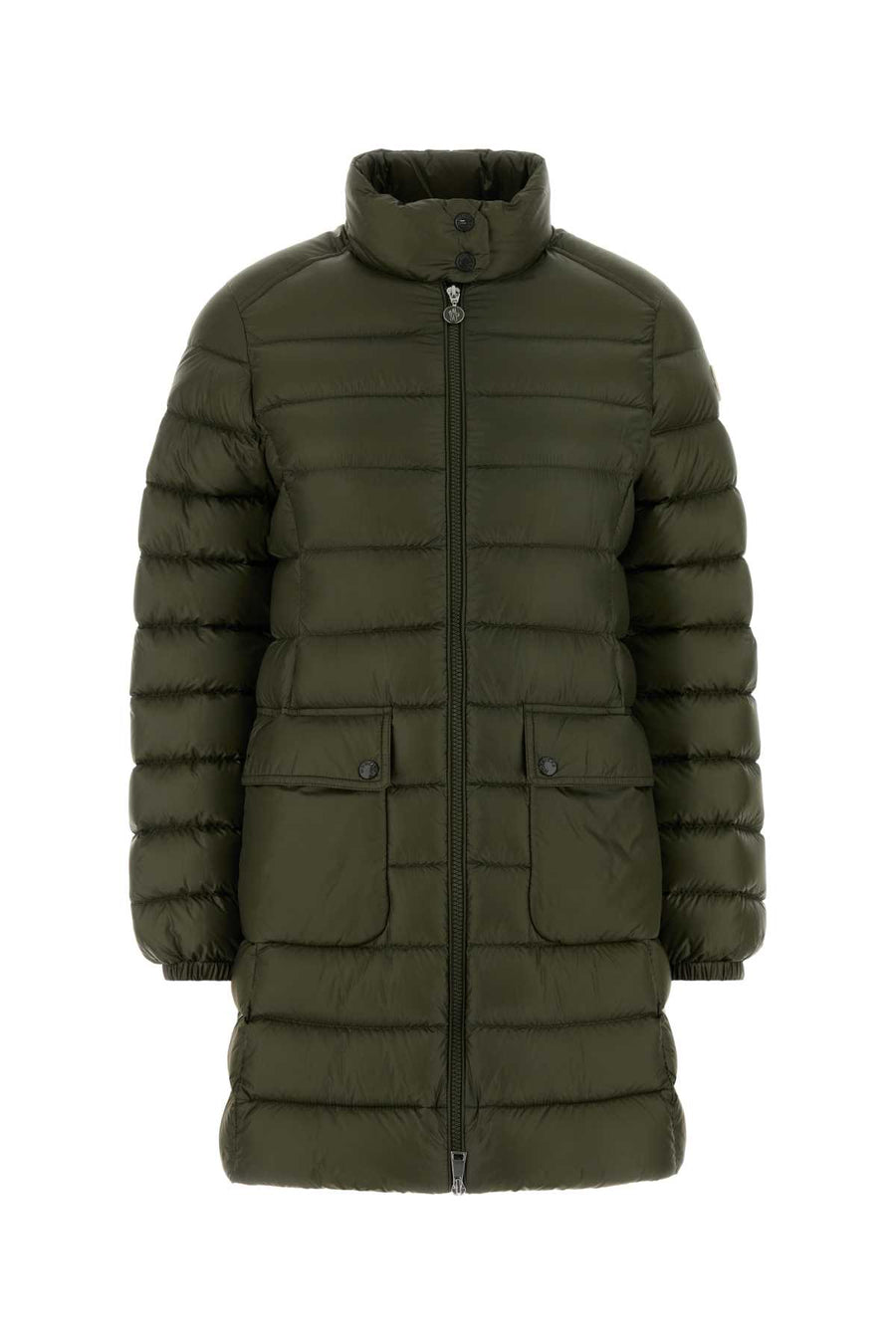 Moncler Long 100% Polyamide/Nylon down jacket in green