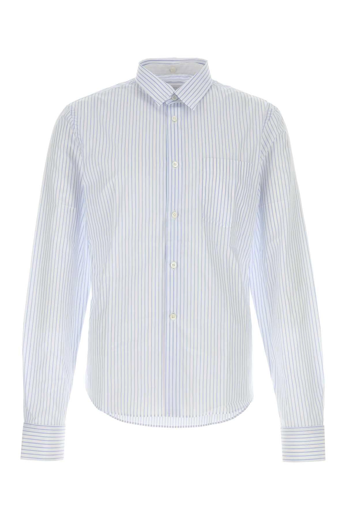 Embroidered Poplin Shirt Biancoazzurro Co-trochusniloticus Camicie