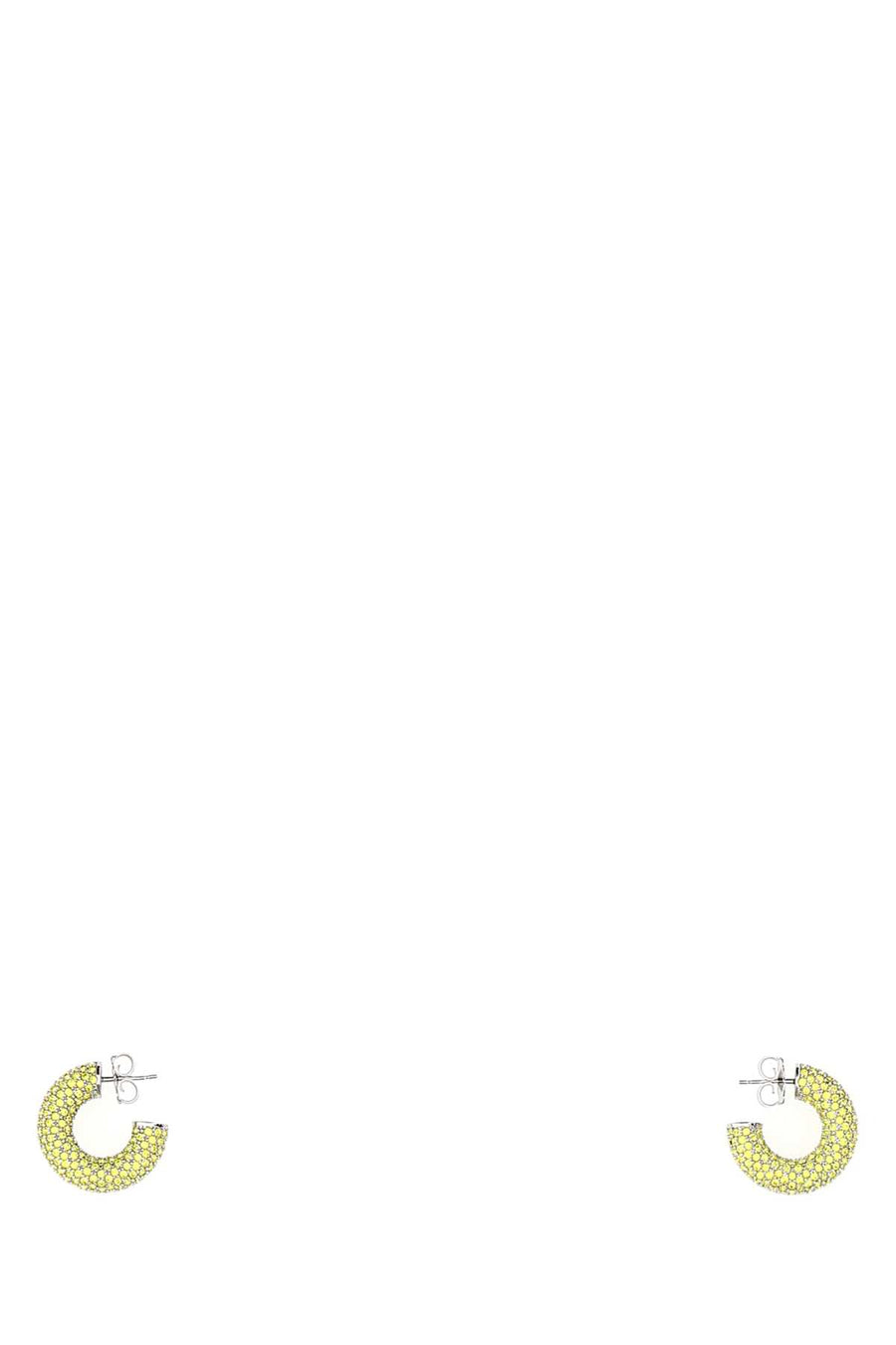 Embellished Metal Mini Cameron Earrings Citrine Orecchini