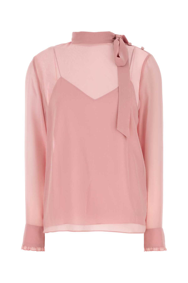 Gucci Exterior: 100% Silk; Lining: 75% Acetate blouse in pink