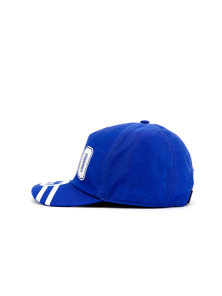 Gg Logo College Baseball Cap Blue Accessories > Beanies & Hats