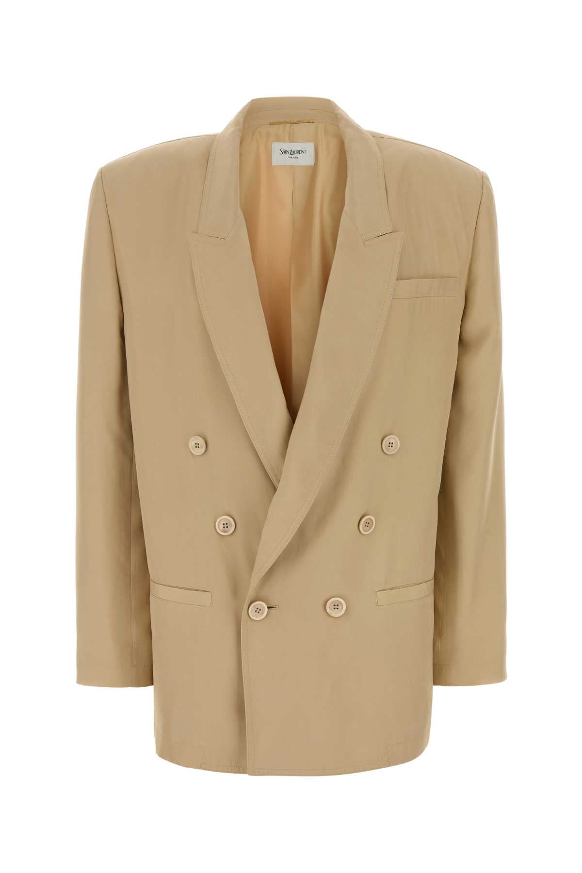 Creme Exterior: Silk Lining: Giacche E Gilet