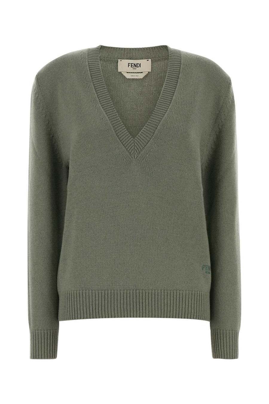 Fendi Cashmere 99% Cashmere sweater in green