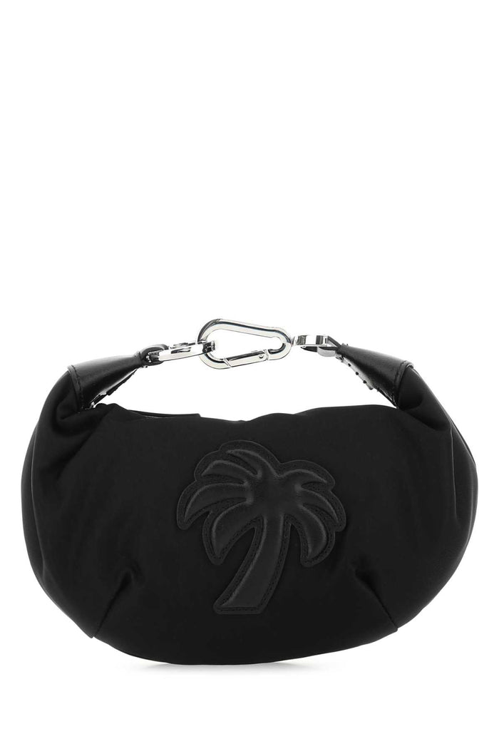 Black Fabric Big Palm Handbag Blackblack Borse A Mano