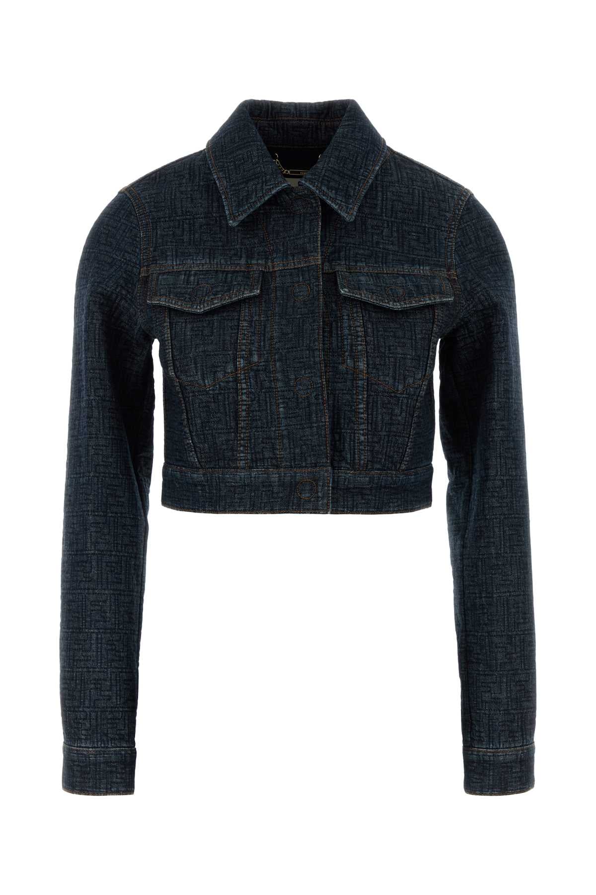 Denim Padded Jacket Blueberry-26 Giubbini