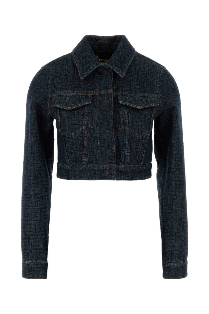 Denim Padded Jacket Blueberry-26 Giubbini