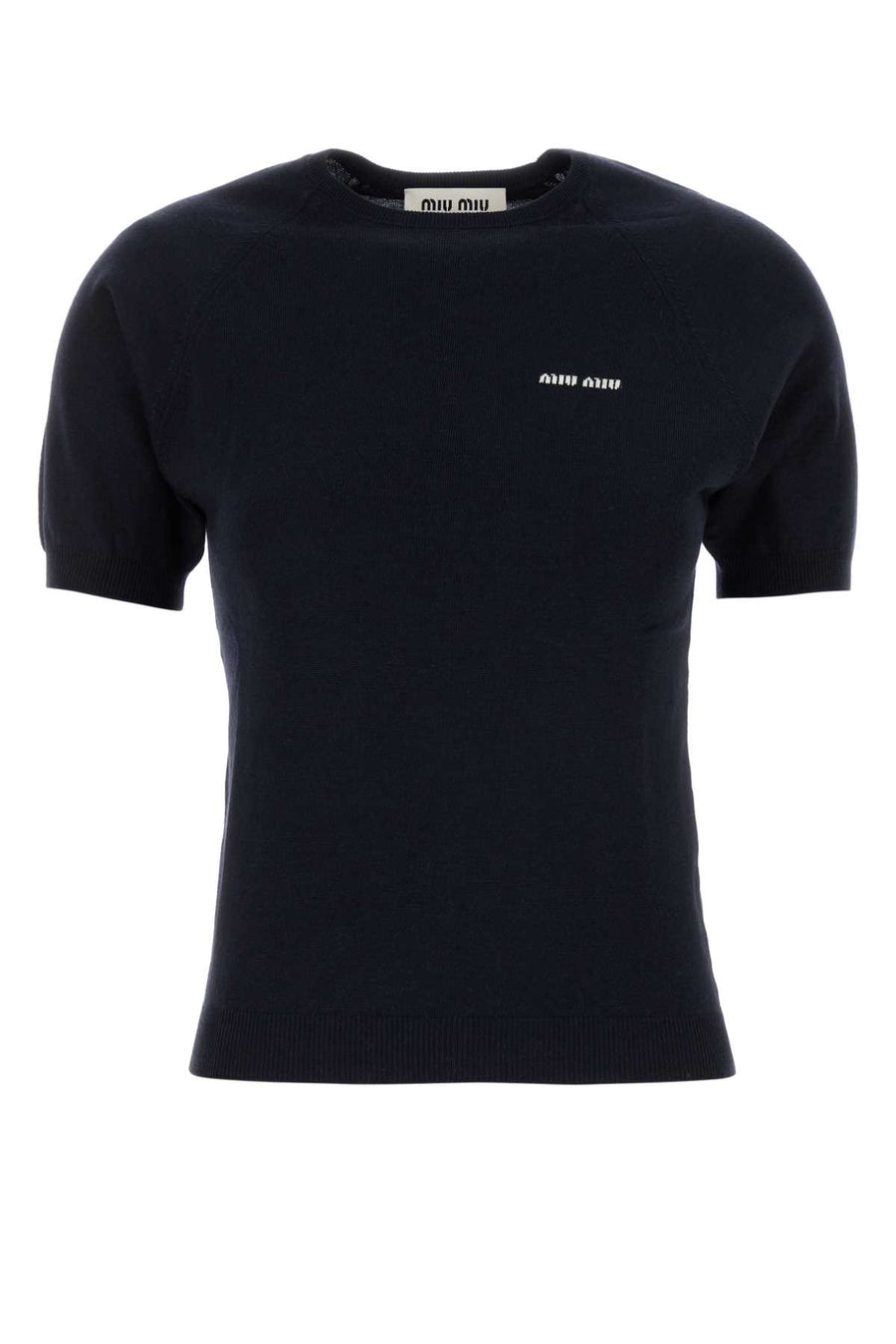Miu Miu 100% Virgin wool sweater in navy