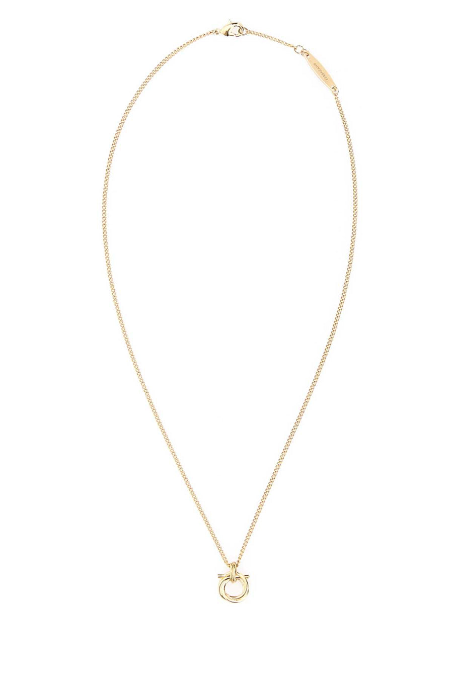 Gold Metal Gancini Necklace Orochiaro Collane