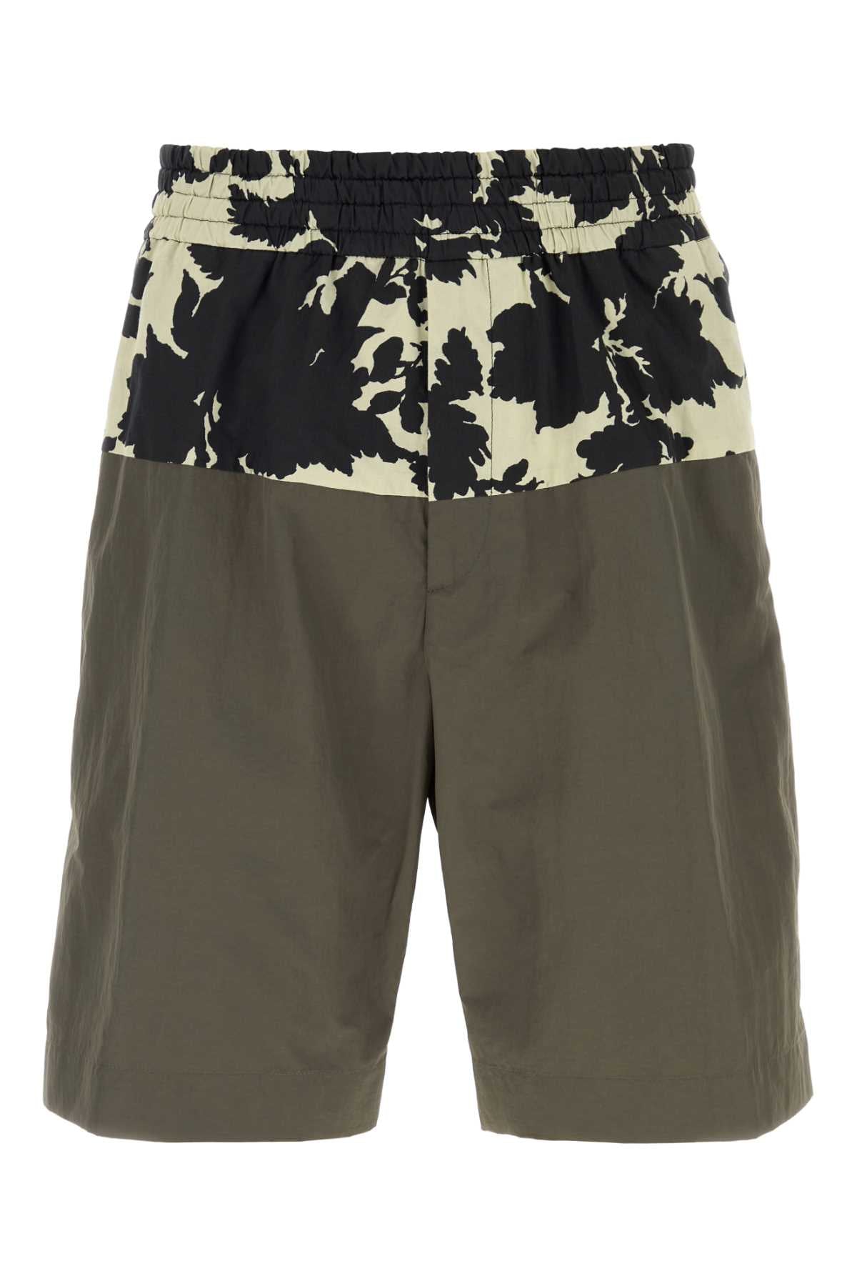 Khaki Exterior: Cotton Nylon Pantaloni