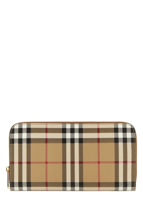 Burberry 71% Polyurethane wallet in beige