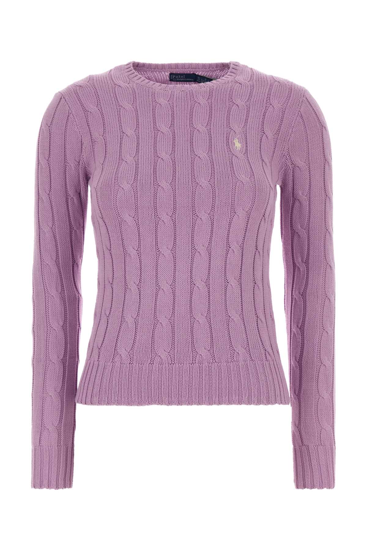 Lilac Cotton Sweater 505 Exterior: Maglieria