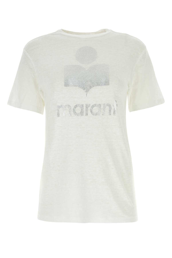 Isabel Marant Etoile 100% Linen t-shirt in white