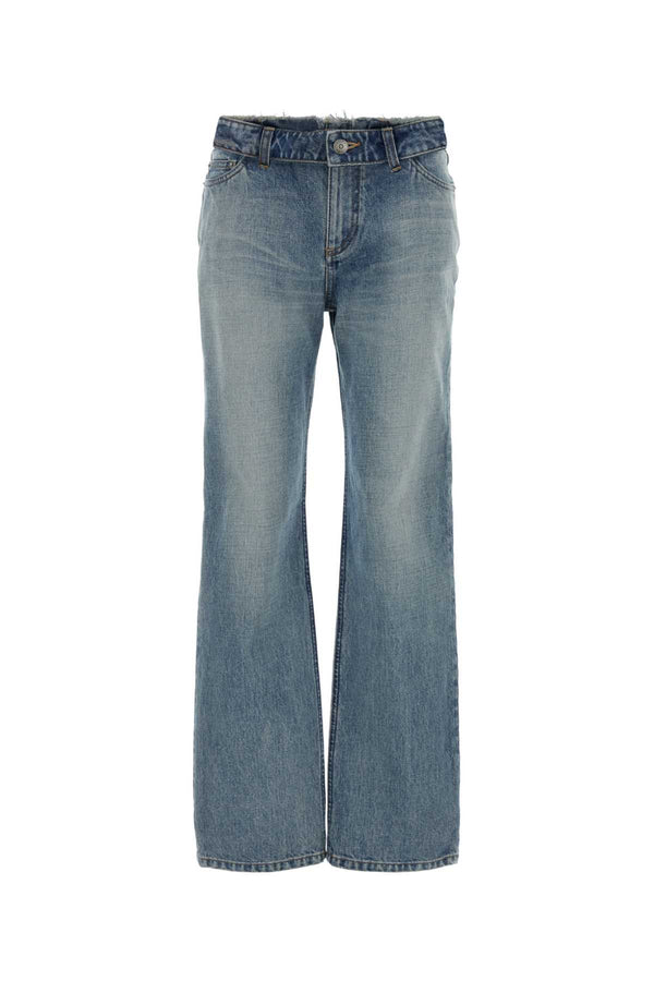Alexander McQueen 100% Cotton jeans in blue