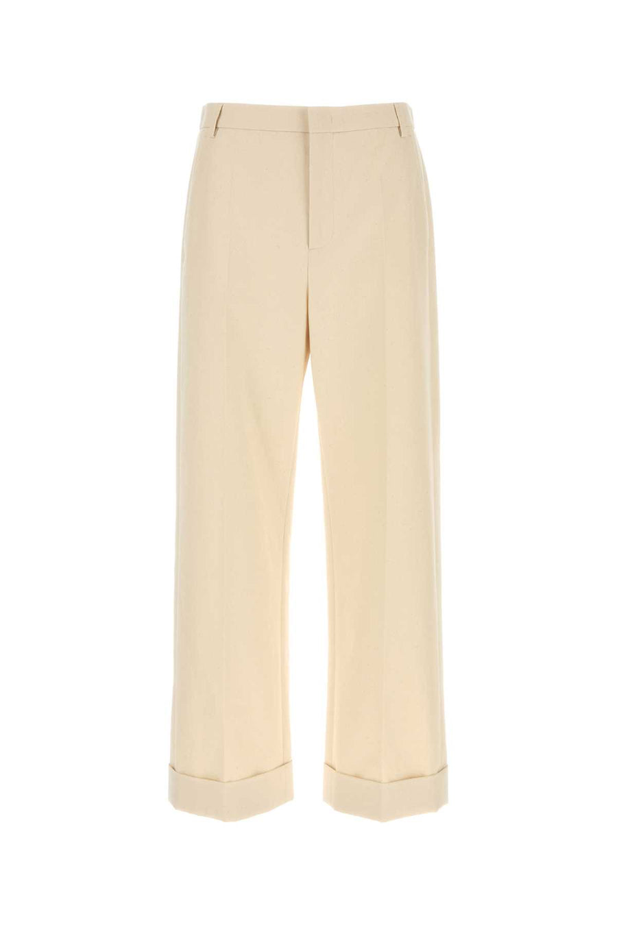 Valentino Garavani Collection 100% Cotton trousers in beige
