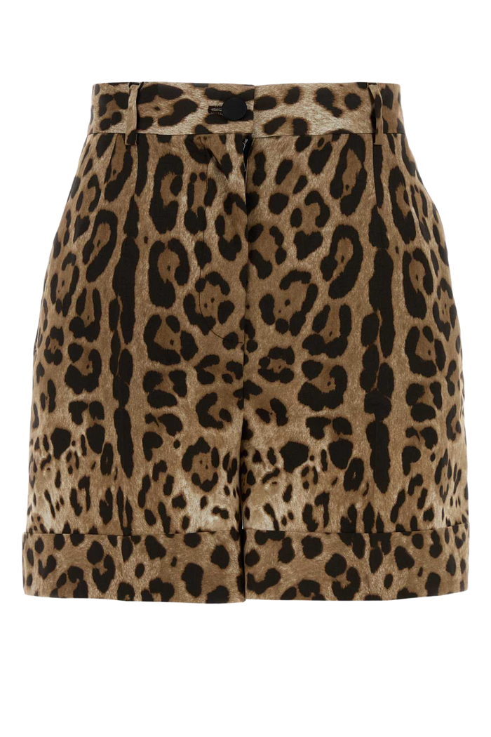 Printed Poplin Shorts Leonew