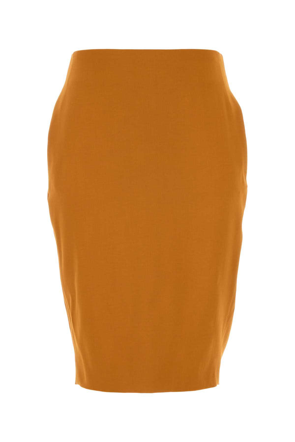 Saint Laurent Version 87% Viscose skirt in orange