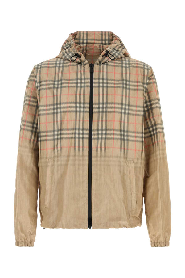 Burberry Check 54% Viscose jacket in beige